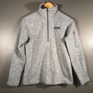 Patagonia grey quarter zip